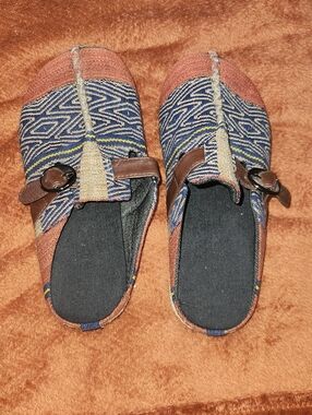 Womens Textile/Tapestry Clog Boho Fabric Slip On Shoes - Unbranded.